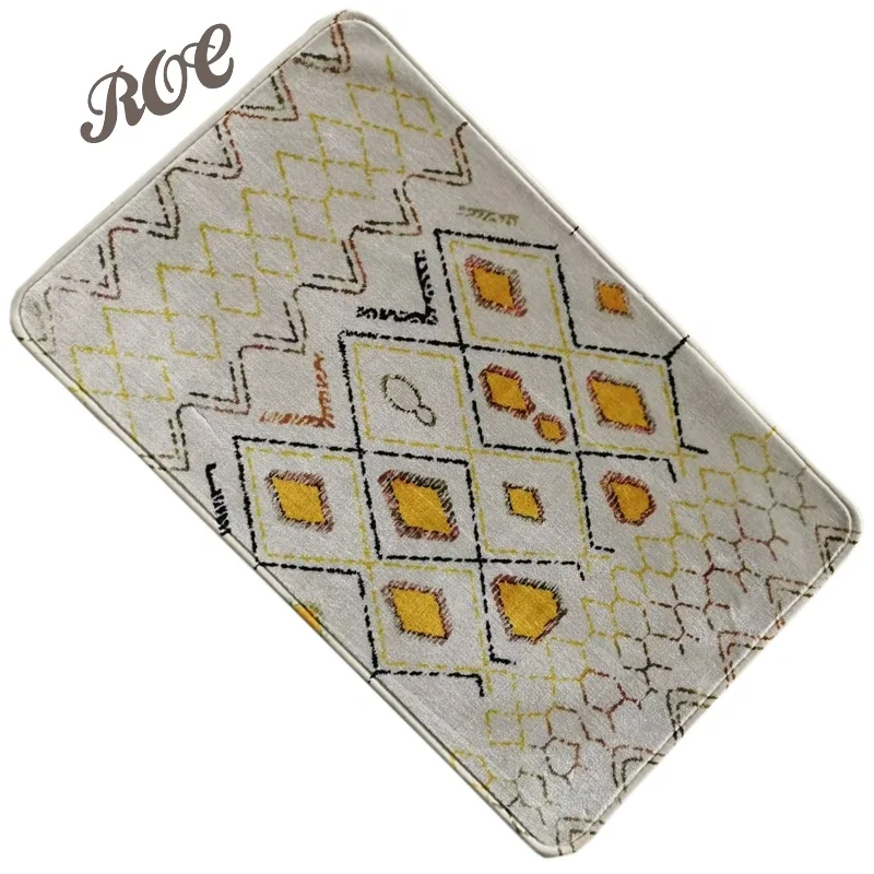 Artificial Cashmere Printed Door Mat Rug