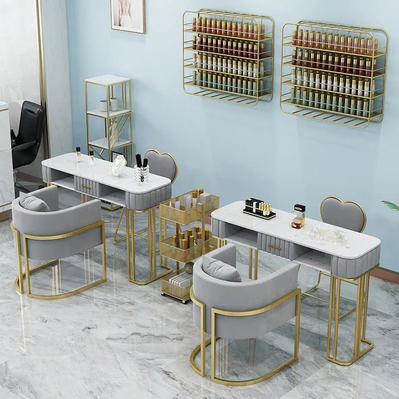 Professional Salon Furniture Nail Table Station For Tech