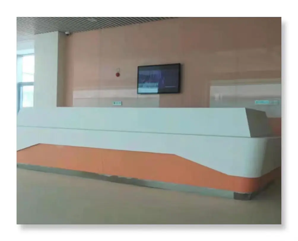 Hospital furniture customize reception work table medical furniture laboratory furniture front desk table nurse desk