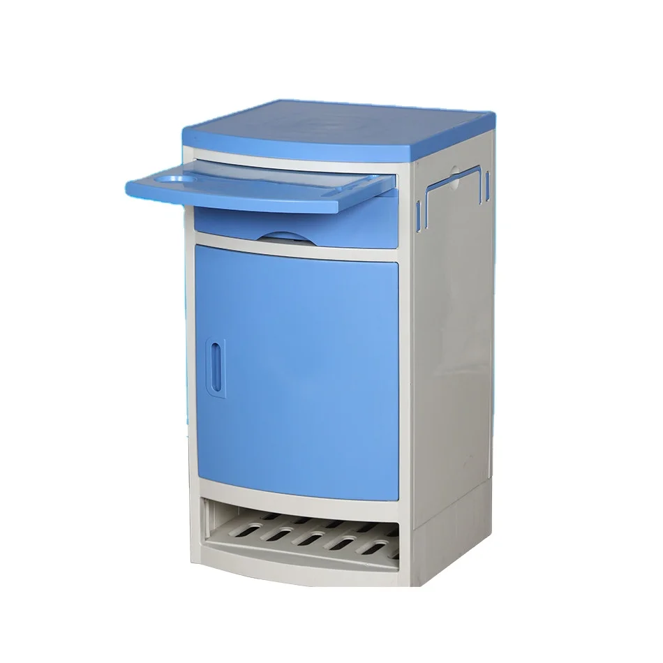High quality ABS plastic hospital bedside cabinet