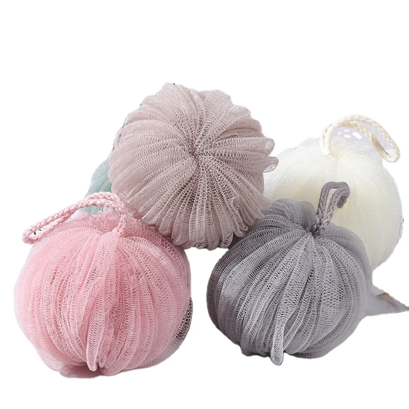 Skin Care Shower Puff Soft Bath Bubble Bath Sponge Shower Loofahs Pouf Ball 60g Nature Mesh Bulk Puffs Large Shower