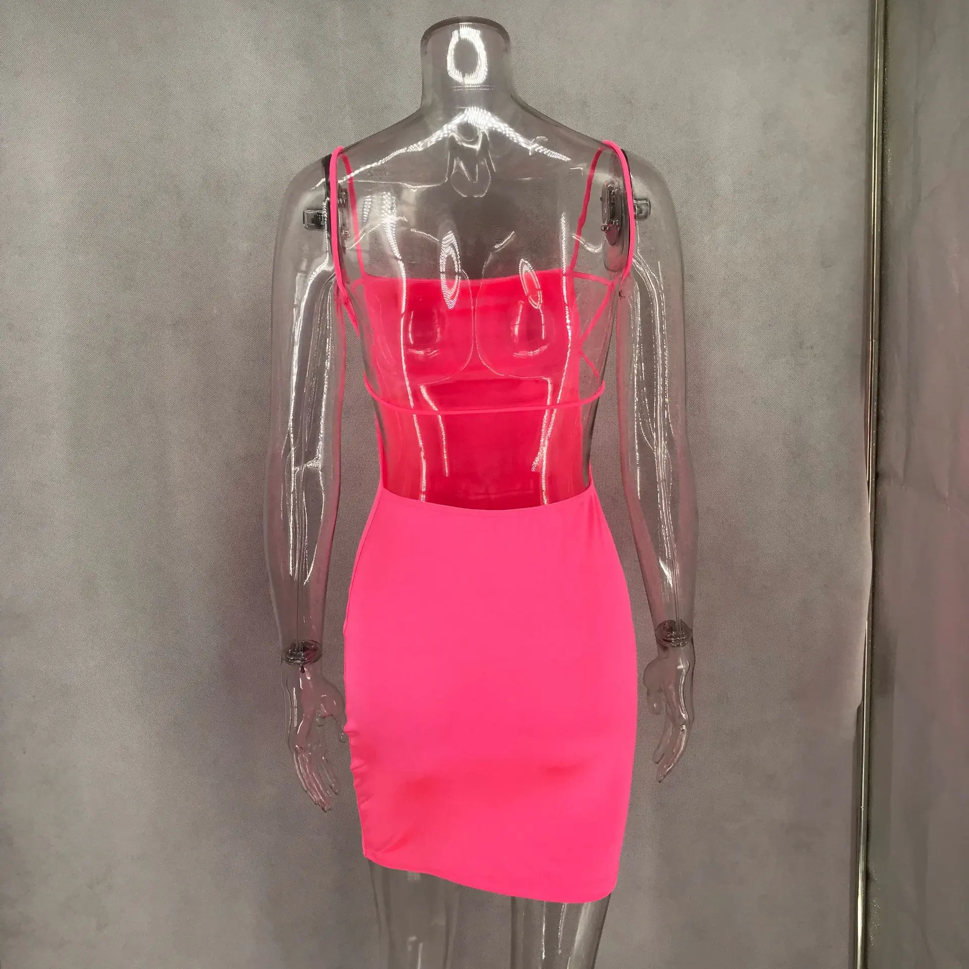 
Women Sexy Bodycon Casual Bandeau Dress Neon Bandage Club Party Dresses Latest Design 