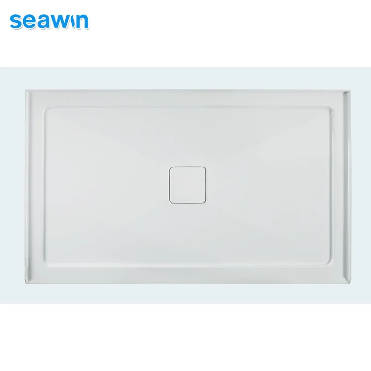 Seawin Modern Hotel Acrylic Rectangular Sizes Shower Trays Base
