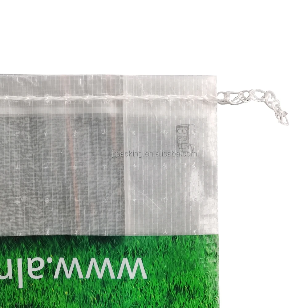 PP Woven Transparent Flour Packing Empty Sacks Bags for Feeds Rice Grain 20 25 50kg