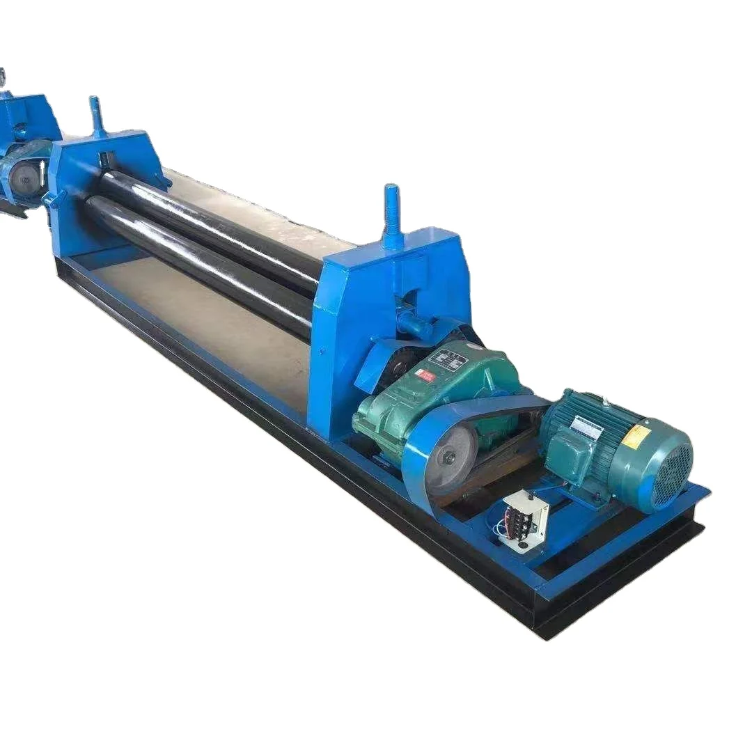 Electric plate rolling machine Mechanical three-roller symmetrical plate rolling machine