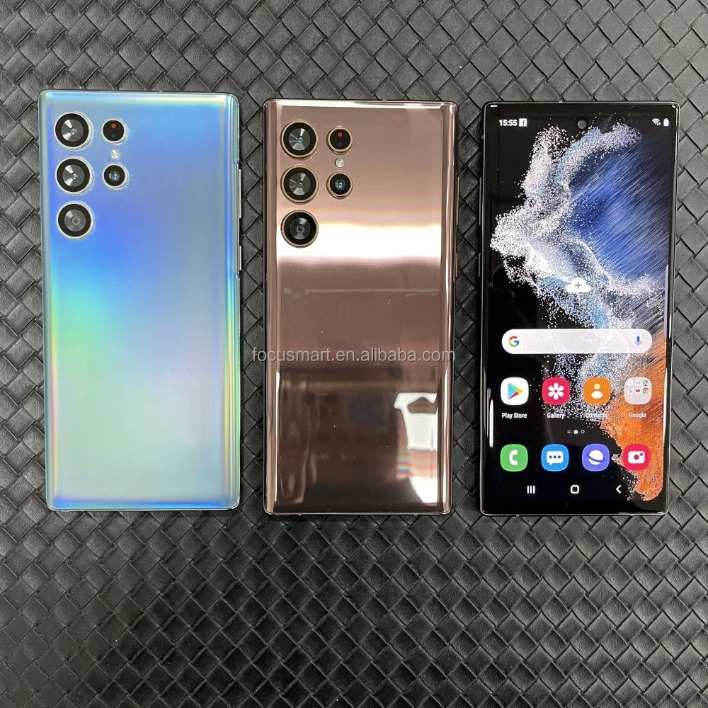Недорогой телефон Samsung S22 Ultra 5G 6 8 дюймовый полноэкранный 16 + 512 ГБ мобильные телефоны Android с функцией распознавания лица