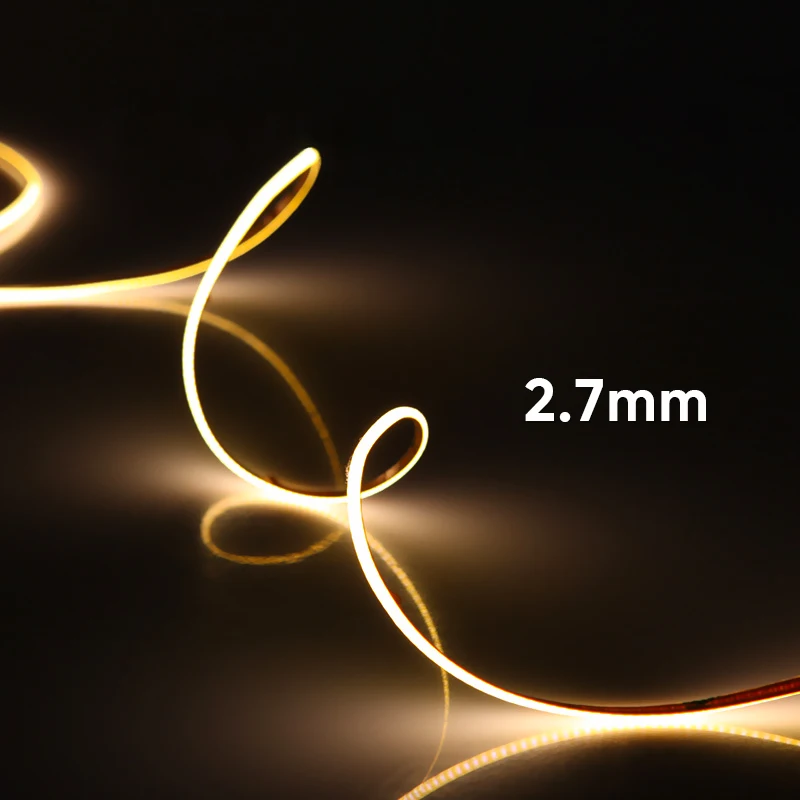 High Cri 90 97 COB 3mm 4mm 5mm 2.7mm width cob led strip 12v 24v 2700k 3000k 4000k 6000k light tape strefien fita cinta stripe