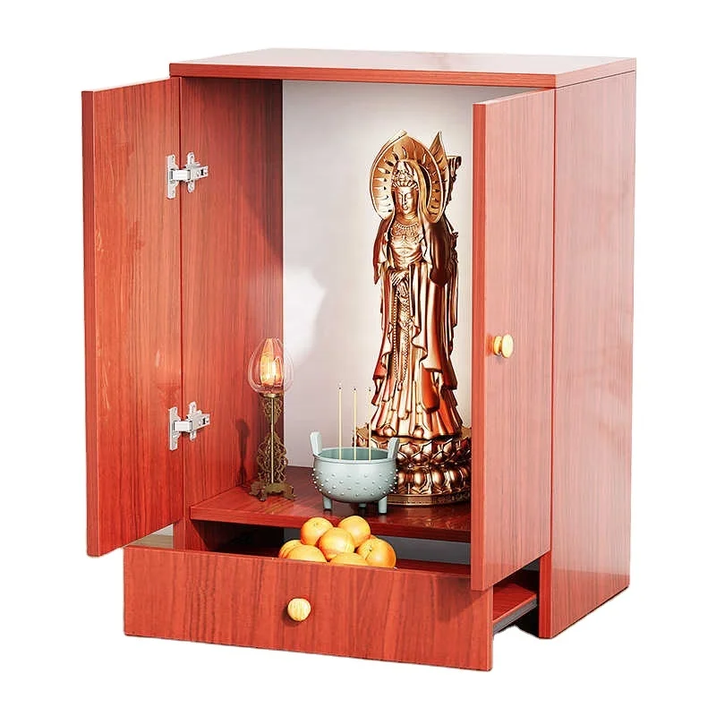 Supply Platform God Of Wealth Buddha Platform Guanyin Bodhisattva Buddha Statue Enshrined In A Shrine Altar Offering Table