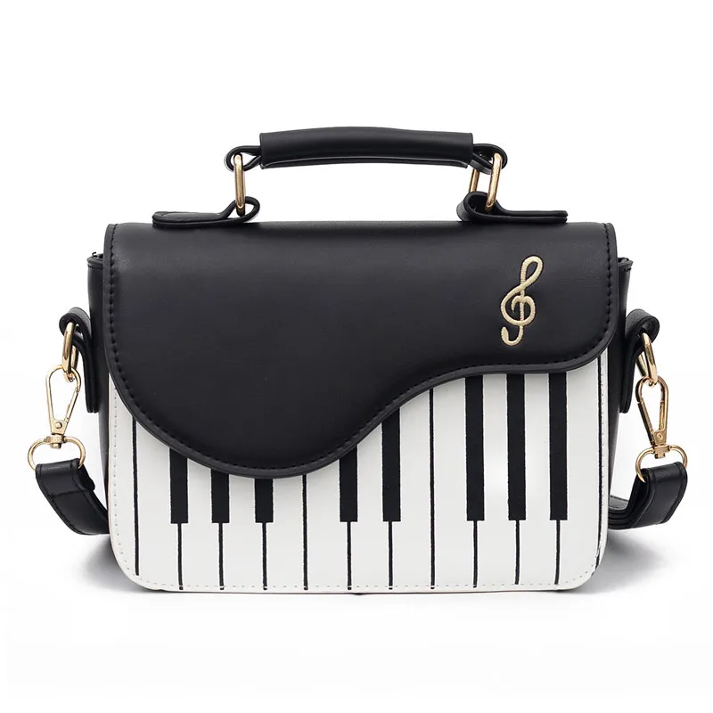 Luxury Purses And Handbags For Women Embroidery Music Piano Notes Handbag Fashion Shoulder Handbag