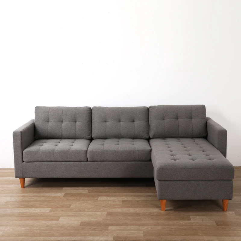 
Modern L shape 3 seater fabric padded seat fabric sofa bed sofa sleeper bed  (1700004864239)