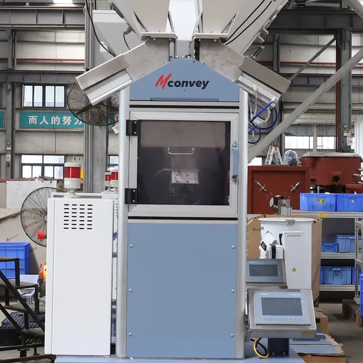 Industrial high capacity Horizontal automatic  Plastic Granules Resin  gravimetric doser