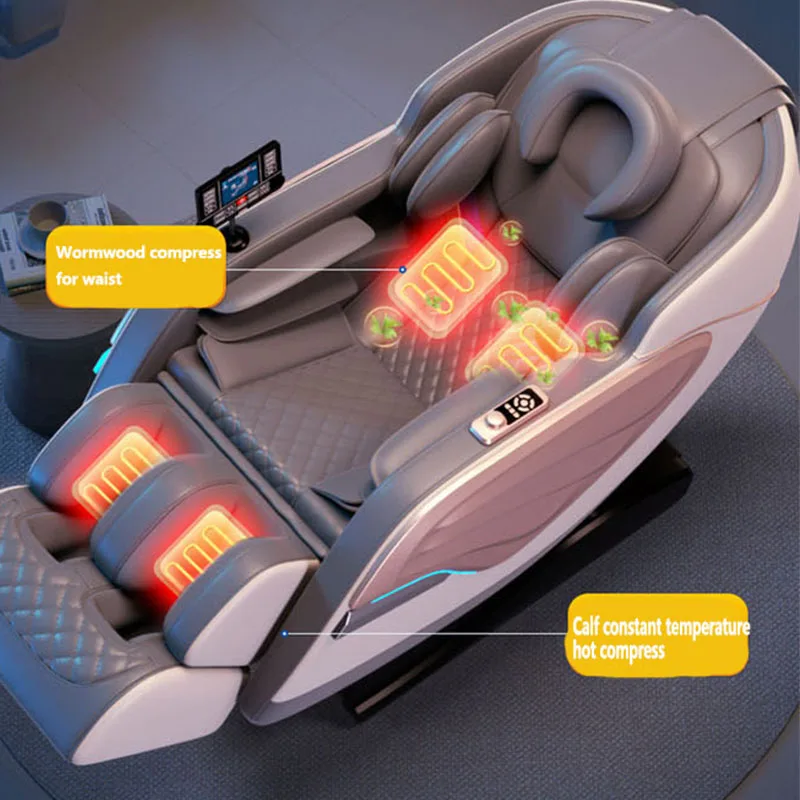 Relax Physiotherapy Full Body Sl Track Recliner Heated Body Care 4d Small Airbag Health Device Point Massage Chair 2023