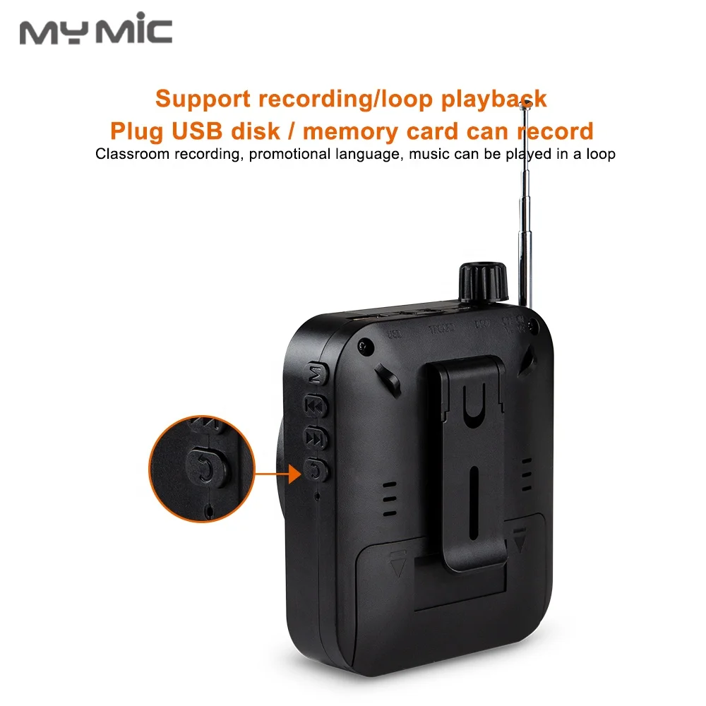 MY MIC New arrival XM3 Portable little bee Speaker Voice Loudspeaker Amplifier with lapel microphone for Tour Guide Teacher