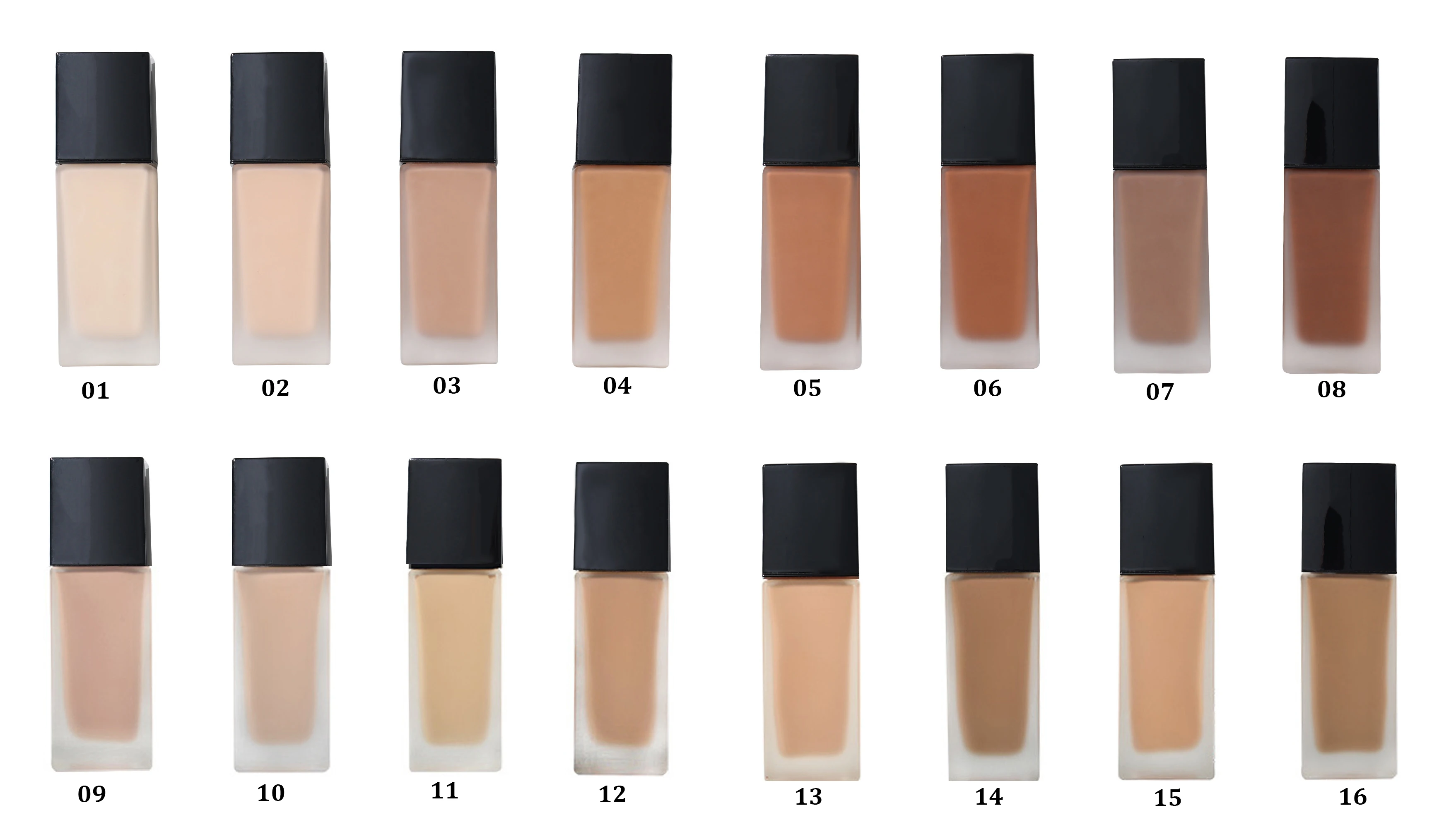 High Quality Private Label Makeup Black Skin Liquid Matte Foundation Makeup