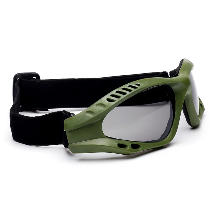 Lightweight Outdoor Tactical Impact Goggles UV400 ANSI Anti Fog Tactical Eye Glasses CS Shooting Goggles