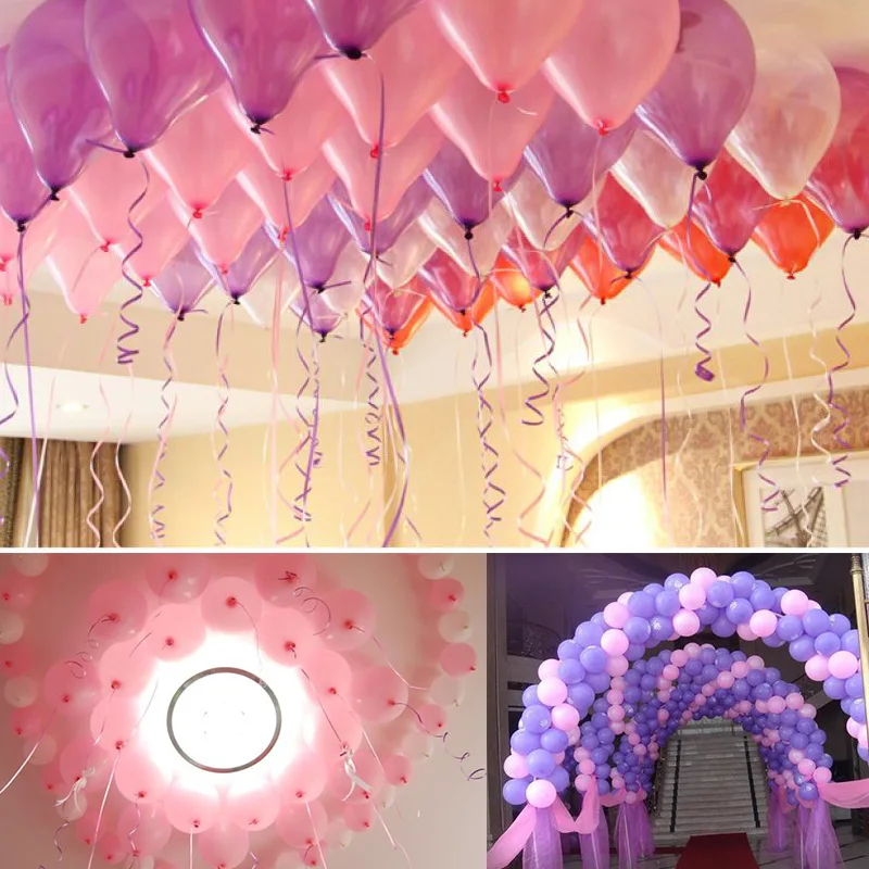 90M Tie Balloons Colorful Ribbons Ties Holiday Wedding Party Supplies Rope Decorative Accessories