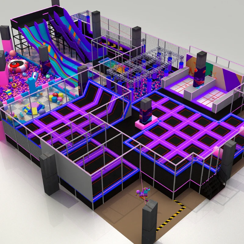 Китай Турция SkyZone для детей активного отдыха мягкая игровая площадка взрослых оборудование игры в помещении Батутный парк продажи