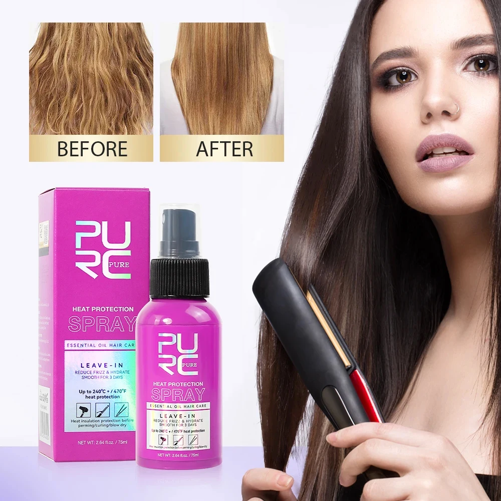 Спрей для защиты волос от тепла не содержащий 450 Фаренгейта без алкоголя термическая защита термической укладки