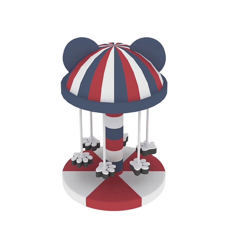 Indoor playground patent right luxury carousel horse small carousel equipment luxury horse merry go