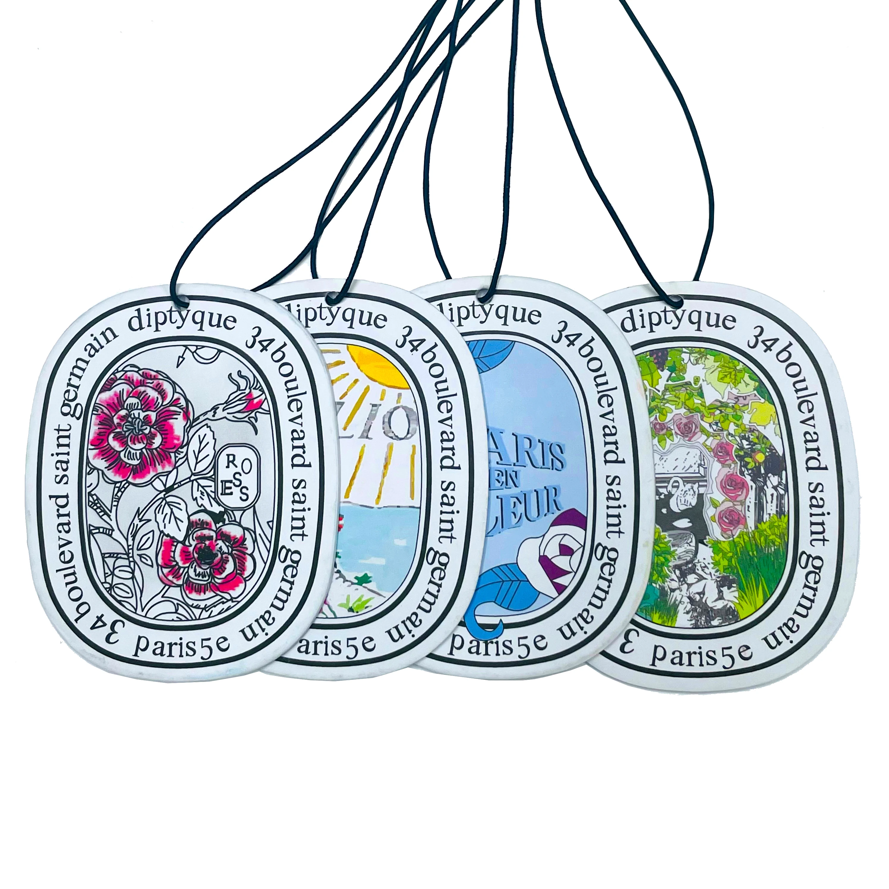 Бесплатная Заводская печать на заказ рекламные автомобильные бумажные освежители воздуха для автомобиля