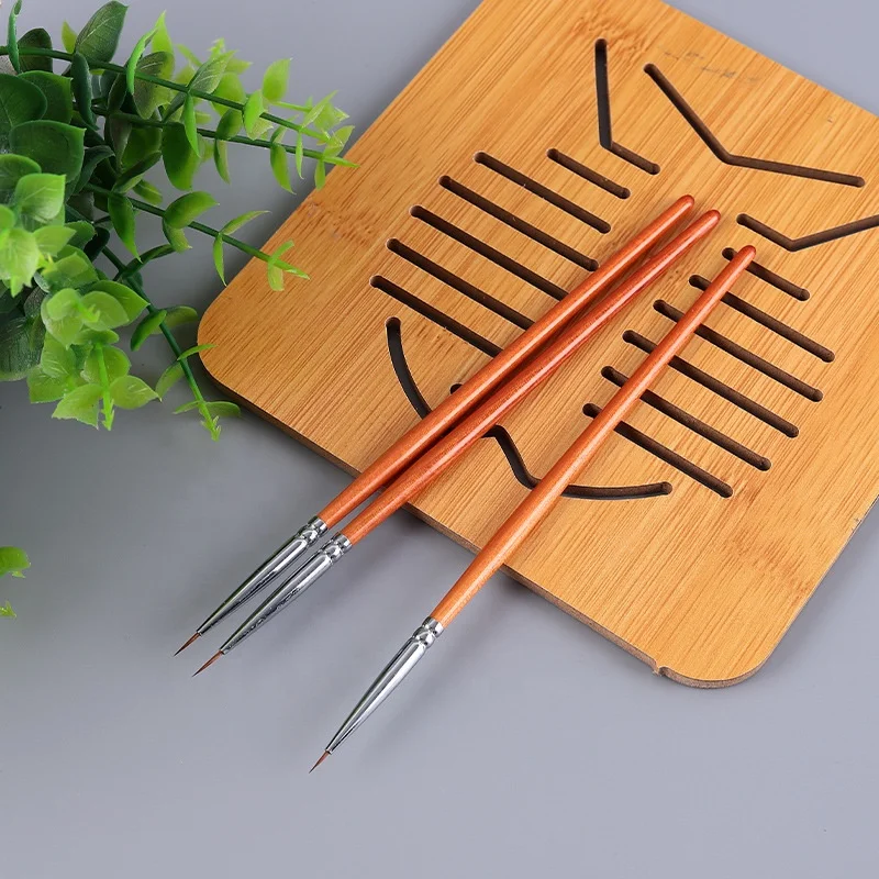 Aokitec nail acrylic brushes 100 kolinsky sable acrylic nail nail art liner brushes wholesale