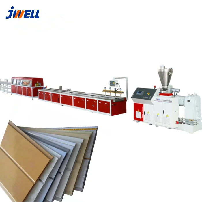 Jwell PVC wall panel extrusion lines wall decoration lamination panel production line manufacturer with good extruder quality