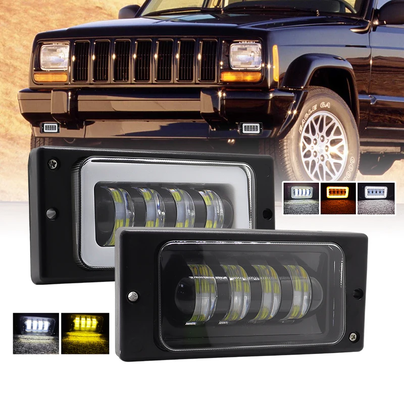 Ruitaisen Waterproof 40W Car Fog Light fog 6inch DRL turn light for lada Motorcycles cars front fog Lamp plastics