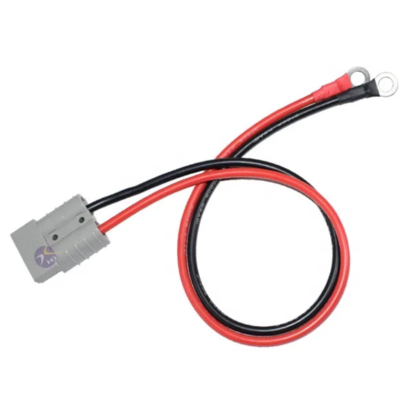 Andersons-Style 50A Power Plug To O Ring Terminals Battery Inverter Cables Harness Battery Extension Cable For Inverter Battery