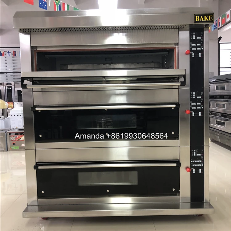 bakery oven deck oven, 3 deck bakery oven, bakery ovens for bread making machine