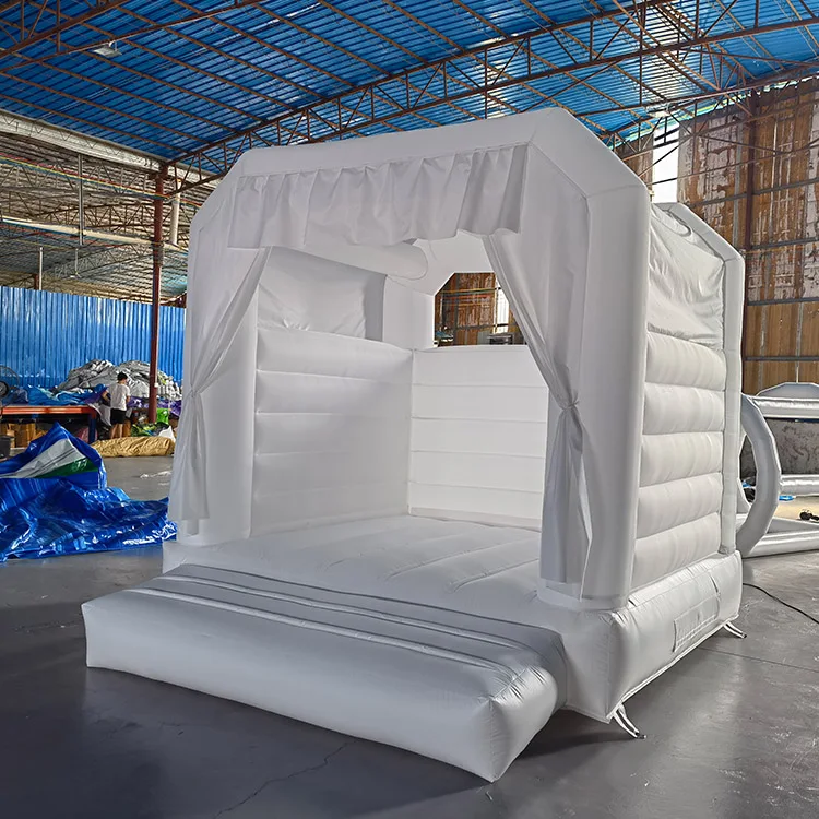 kids jumpers party rental equipment jumping commercial bounce house 8x8 white jumping castle