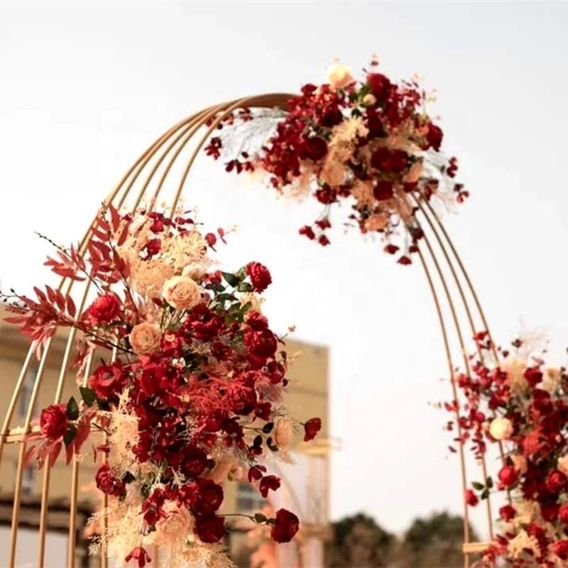 Wedding props outdoor wedding flower gate stage background decoration Mori arch entrance screen decoration