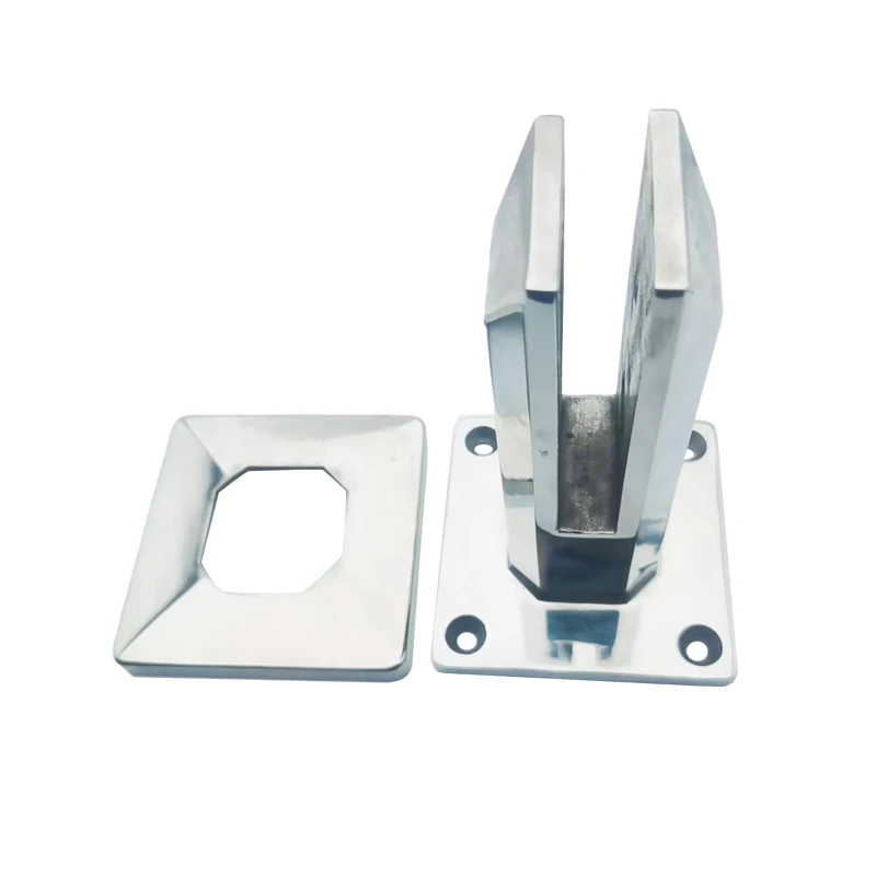 Dusheng Customized Casting Clamp frameless glass rails fence spigot clamp side mount glass spigot