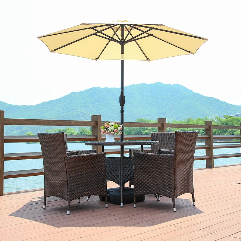 Outdoor sunshade umbrella courtyard outdoor folding activity sun umbrella single and double topped banana umbrella