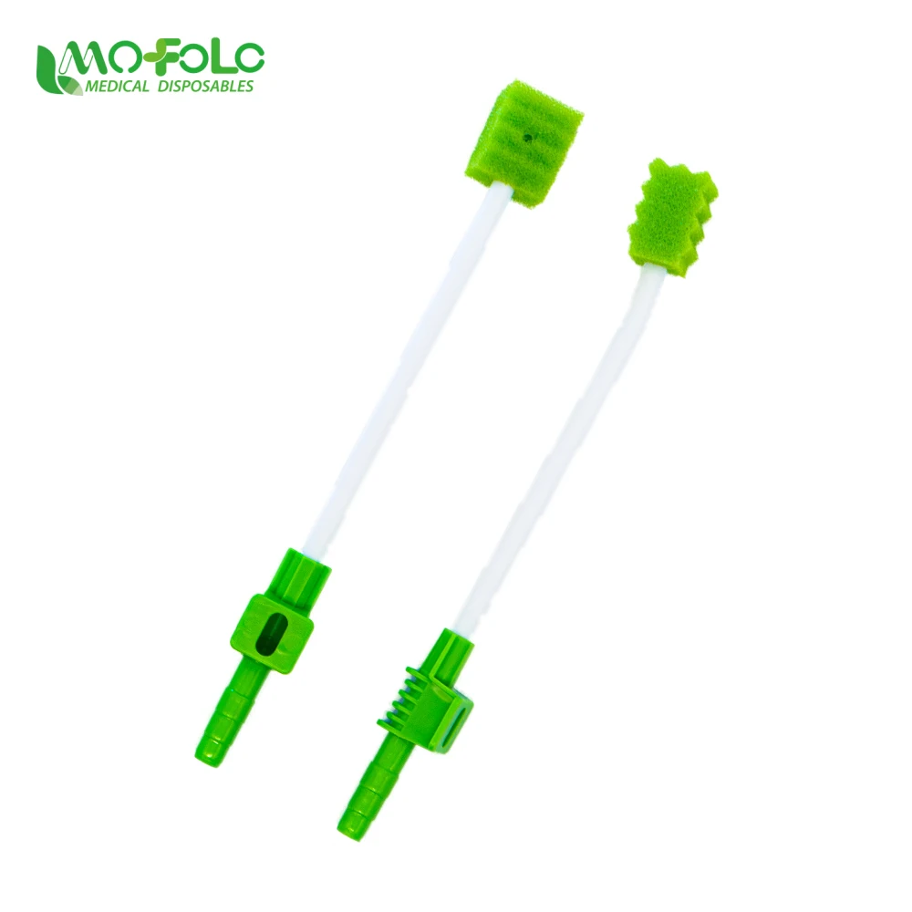 New design medical cleaning sponge oral care swabs foam tip swab stick