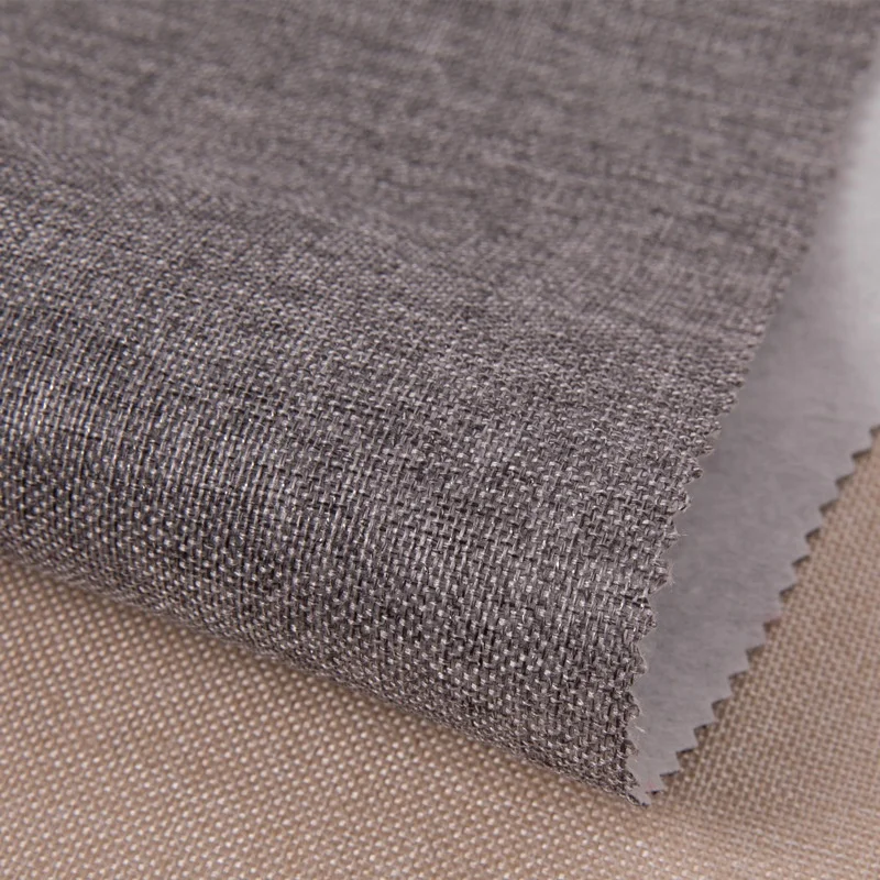 Thickened high-grade seamless linen wallpaper silver wire simple modern solid color bedroom living room project hotel wall cloth
