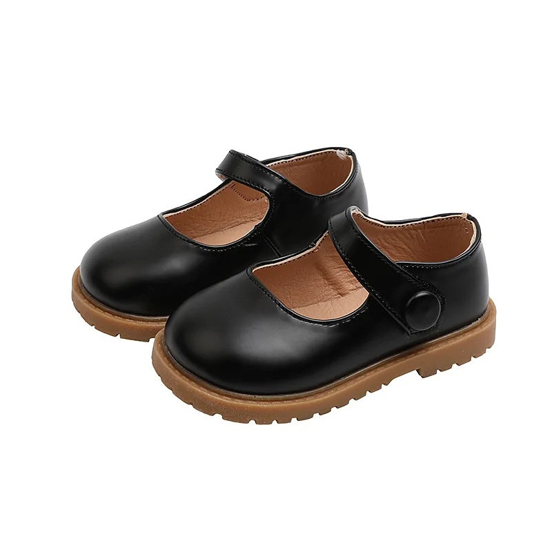 Осень 2022, новинка, Детская Классическая обувь для девочек 1-3-6 лет, обувь принцессы с мягкой подошвой, Детская школьная обувь на платформе