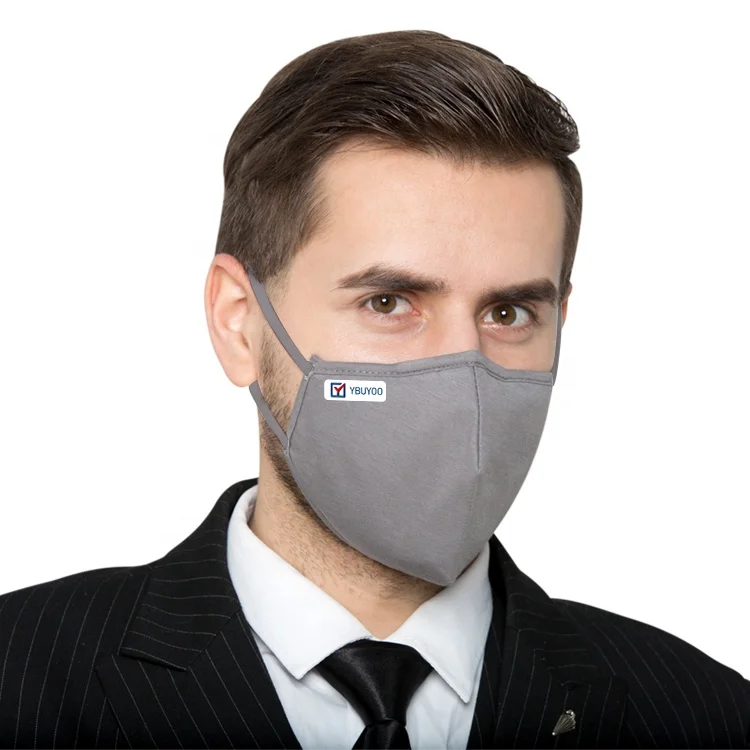 
Custom logo 4 layers reusable printing cloth face cover washable cotton fabric face mask with filter 