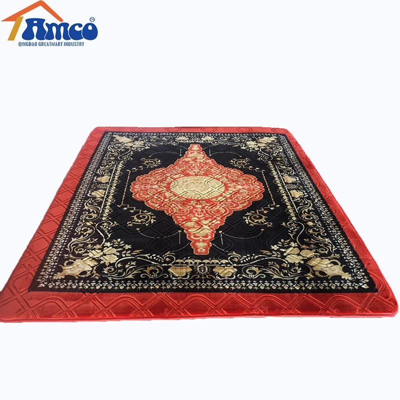 Indonesia Malaysia market hot selling embossed autumn mink carpet for home