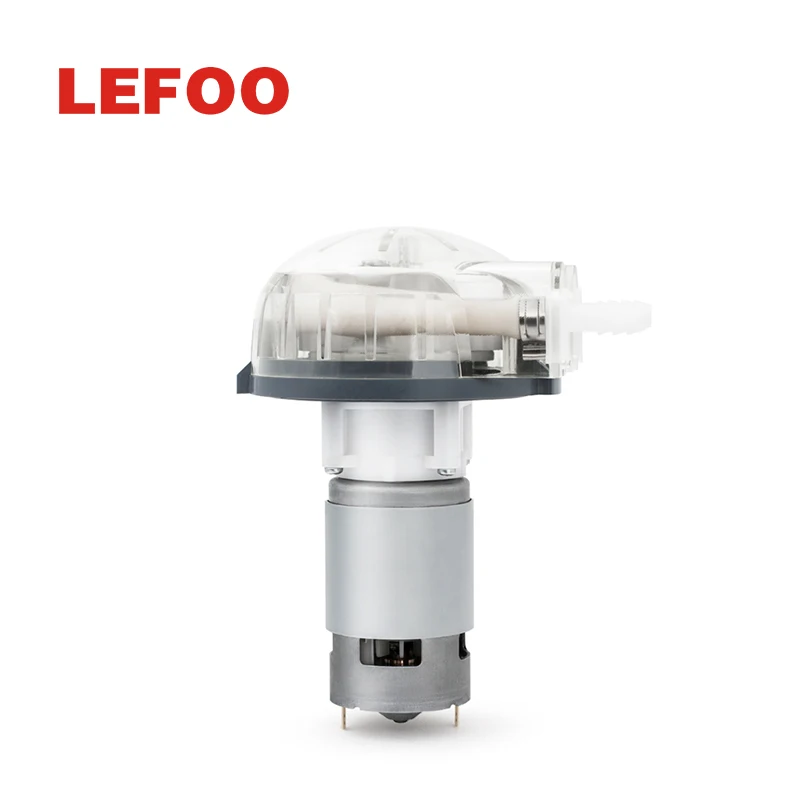 LEFOO 12V/24V High-Precision Mini Coffee Machine Pump Low noise DC brushed Motor Printing industry Peristaltic Pump