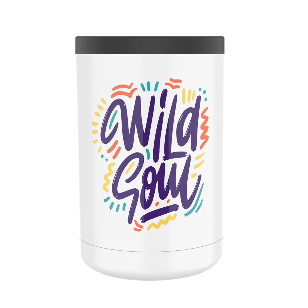 Cheap price 350ML custom insulated Vacuum Insulated Stainless Steel slim sublimation can cooler