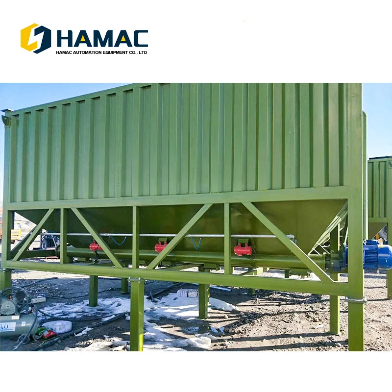 Hot Selling 100 Tons Cement Silo Concrete Foundation Cement tank Horizontal Fly Ash Bulk Cement Tank
