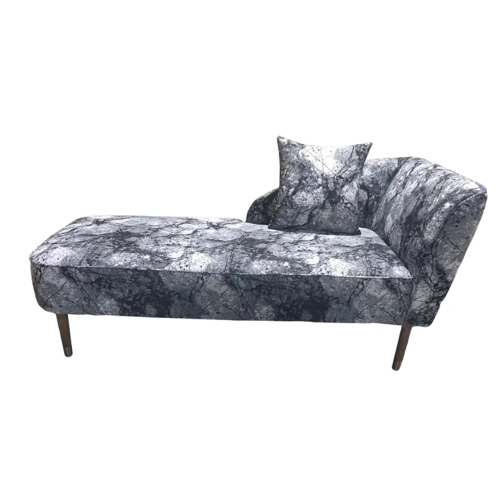Luxury Design Wholesale Grey patterned sofa bed Living Room Couch Velvet Fabric Sofa