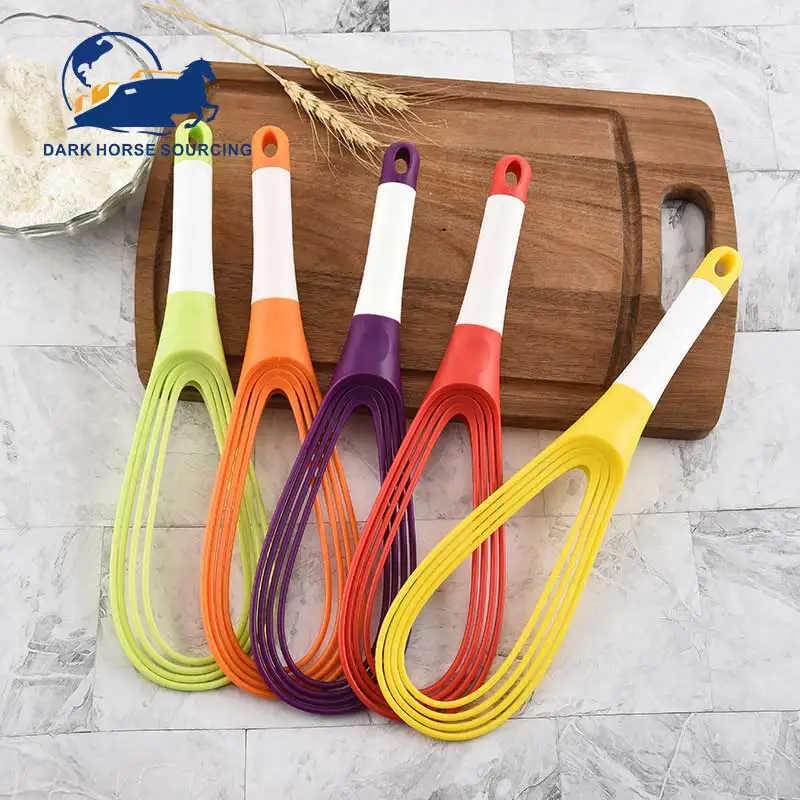 Eco friendly food grade foldable rotatable kitchen manual egg beater tool hand blender egg whisk beater