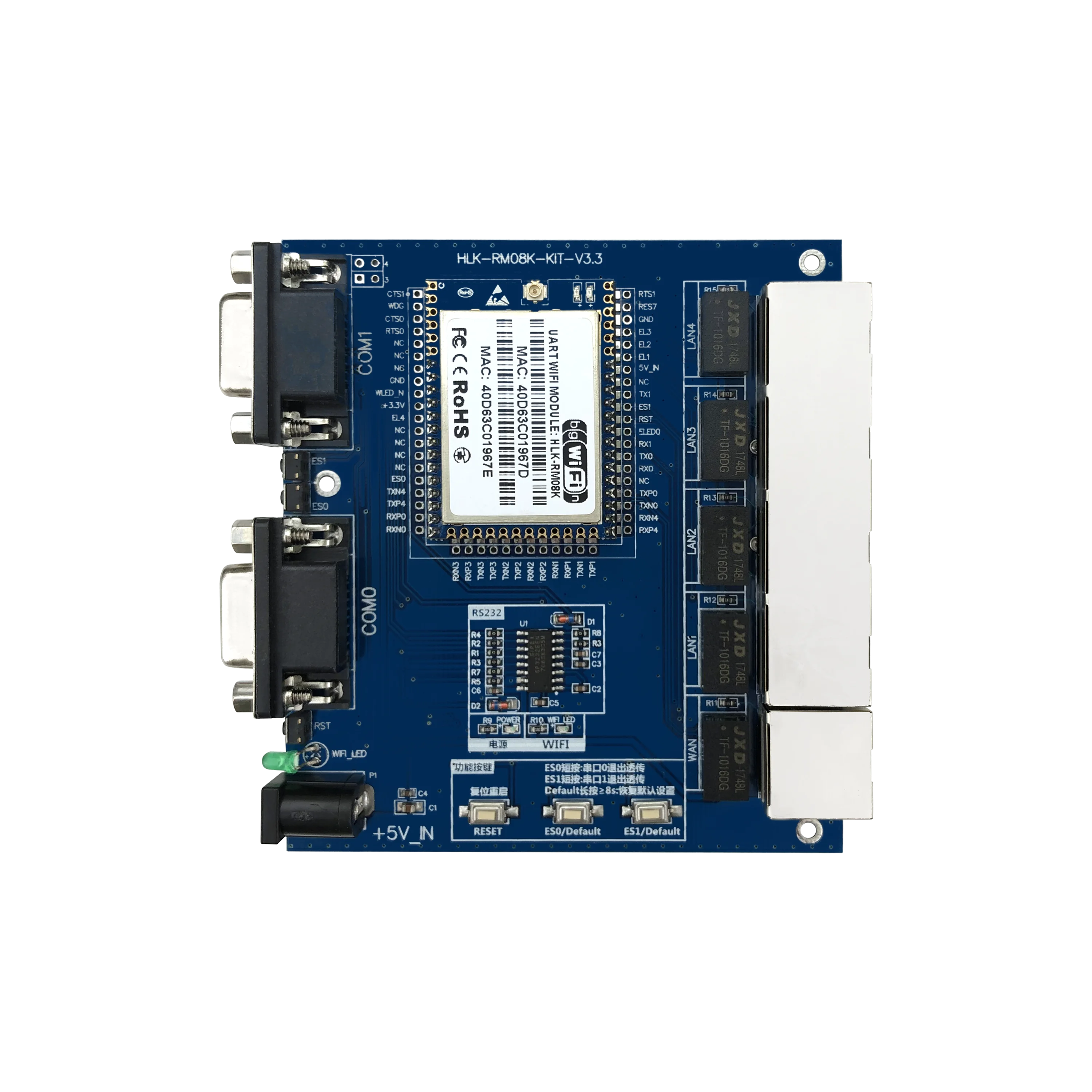 HLK-RM08K Serial Port Turns The Wifi Module Ethernet Smart Control Wireless Router module MT7688K