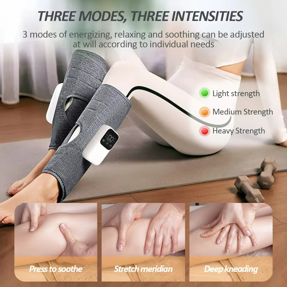 Leg Massager Air Compression Rechargeable Leg Compression Massage Full Wrap Varicose Veins Physiotherapy Leg Arm Massage