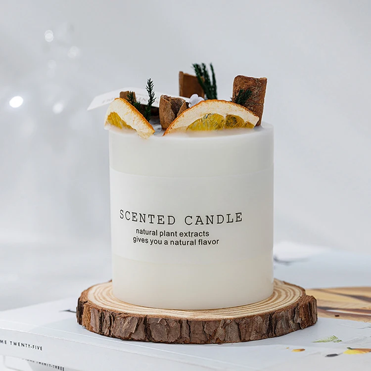 
Delicate candle accessories glass pillar holder wooden candle stand tray for scented soy candles jar for wedding decor 