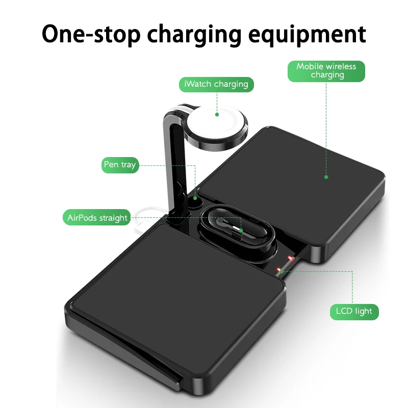 
wireless charger 4 in 1 new product 2020 wireless charging for iphone/watch/earphone universal wireless charger 