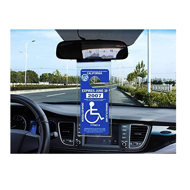 Держатель парковочного плаката для инвалидов с большим крючком держатель разрешения на парковку