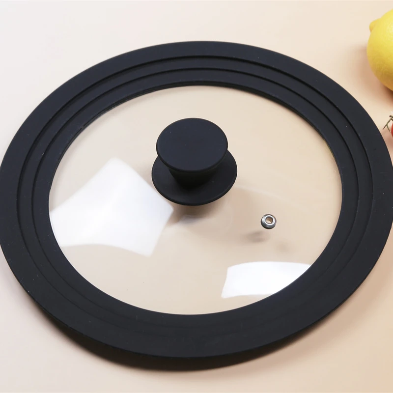 Wholesale Universal Various shapes of silicone glass lid for pot and pan