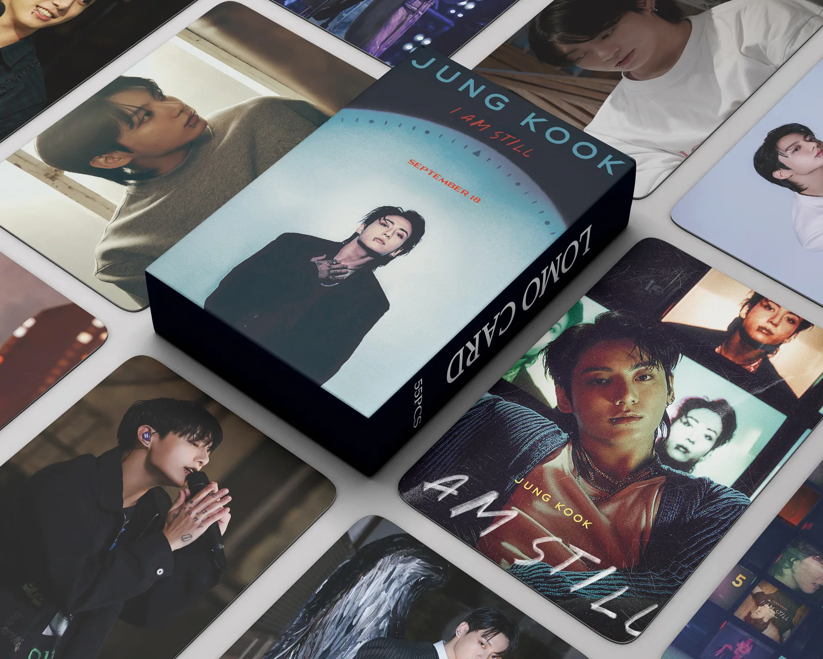 55 шт./коробка Bangtan Boys JungKook I AM nill JK Photocard Lomo Card